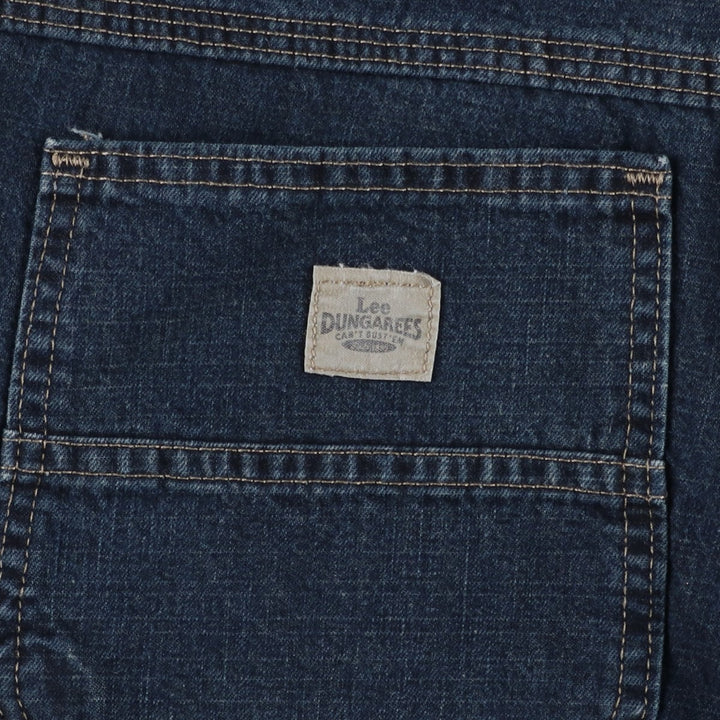 Lee denim painter shorts, men's size W36 (approx.) cotton navy blue type Vintage Second Hand