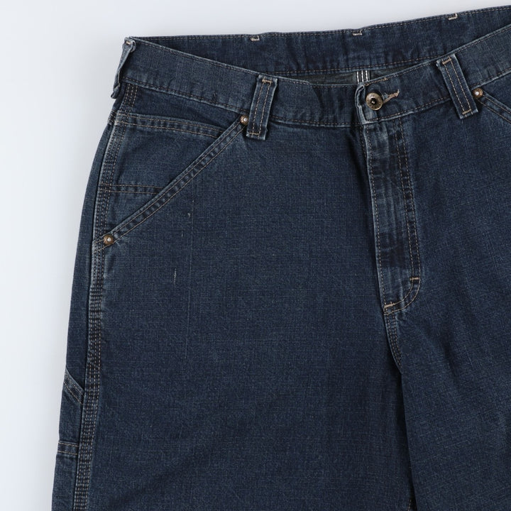 Lee denim painter shorts, men's size W36 (approx.) cotton navy blue type Vintage Second Hand