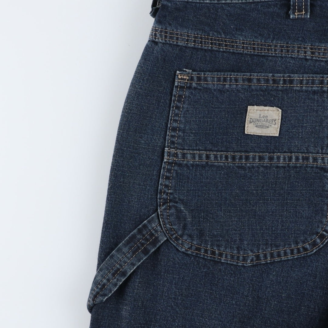 Lee denim painter shorts, men's size W36 (approx.) cotton navy blue type Vintage Second Hand