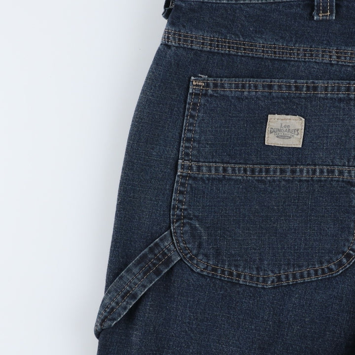 Lee denim painter shorts, men's size W36 (approx.) cotton navy blue type Vintage Second Hand