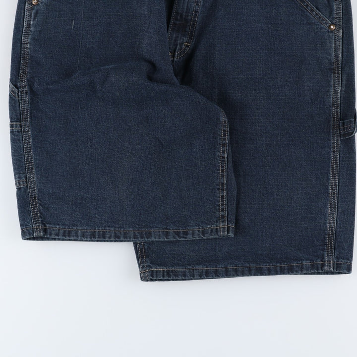 Lee denim painter shorts, men's size W36 (approx.) cotton navy blue type Vintage Second Hand