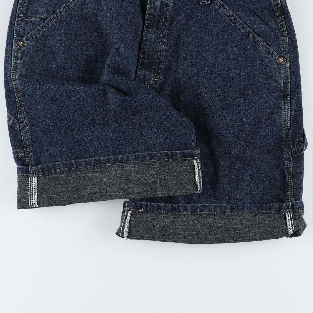 Lee denim painter shorts, men's size W36 (approx.) cotton navy blue type Vintage Second Hand
