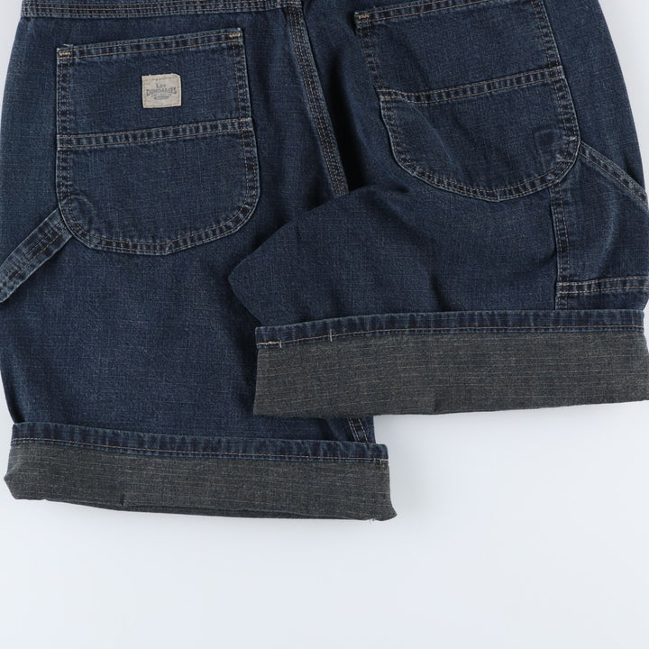Lee denim painter shorts, men's size W36 (approx.) cotton navy blue type Vintage Second Hand