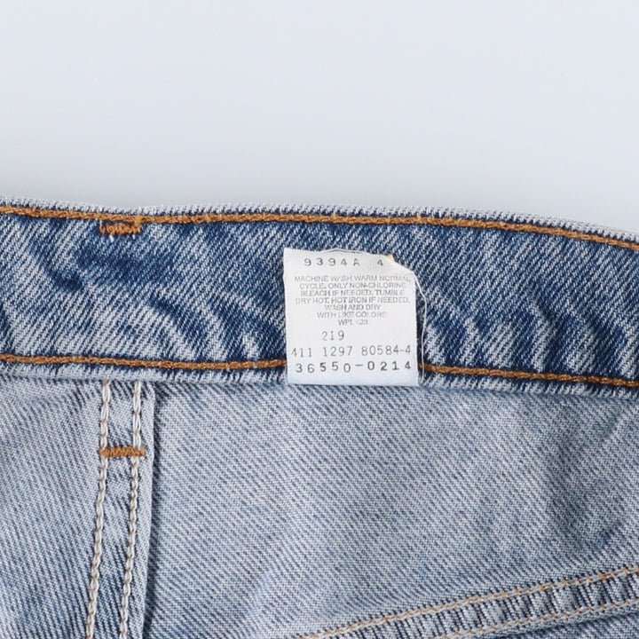 90'S Levi's 550 Relaxed Fit Orange Tab Denim Shorts (Men's W35 equivalent) cotton blue type Vintage Second Hand