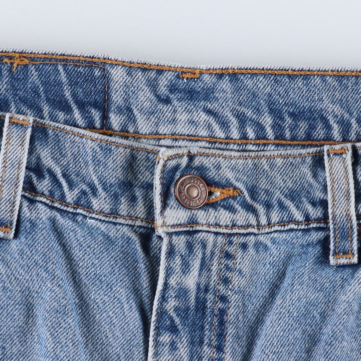 90'S Levi's 550 Relaxed Fit Orange Tab Denim Shorts (Men's W35 equivalent) cotton blue type Vintage Second Hand