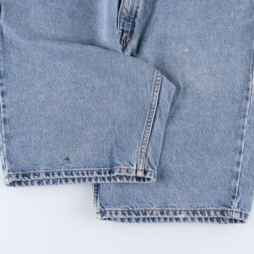 90'S Levi's 550 Relaxed Fit Orange Tab Denim Shorts (Men's W35 equivalent) cotton blue type Vintage Second Hand