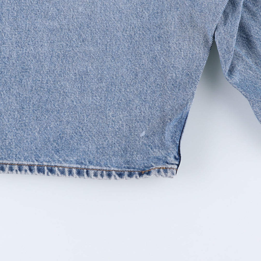 90'S Levi's 550 Relaxed Fit Orange Tab Denim Shorts (Men's W35 equivalent) cotton blue type Vintage Second Hand