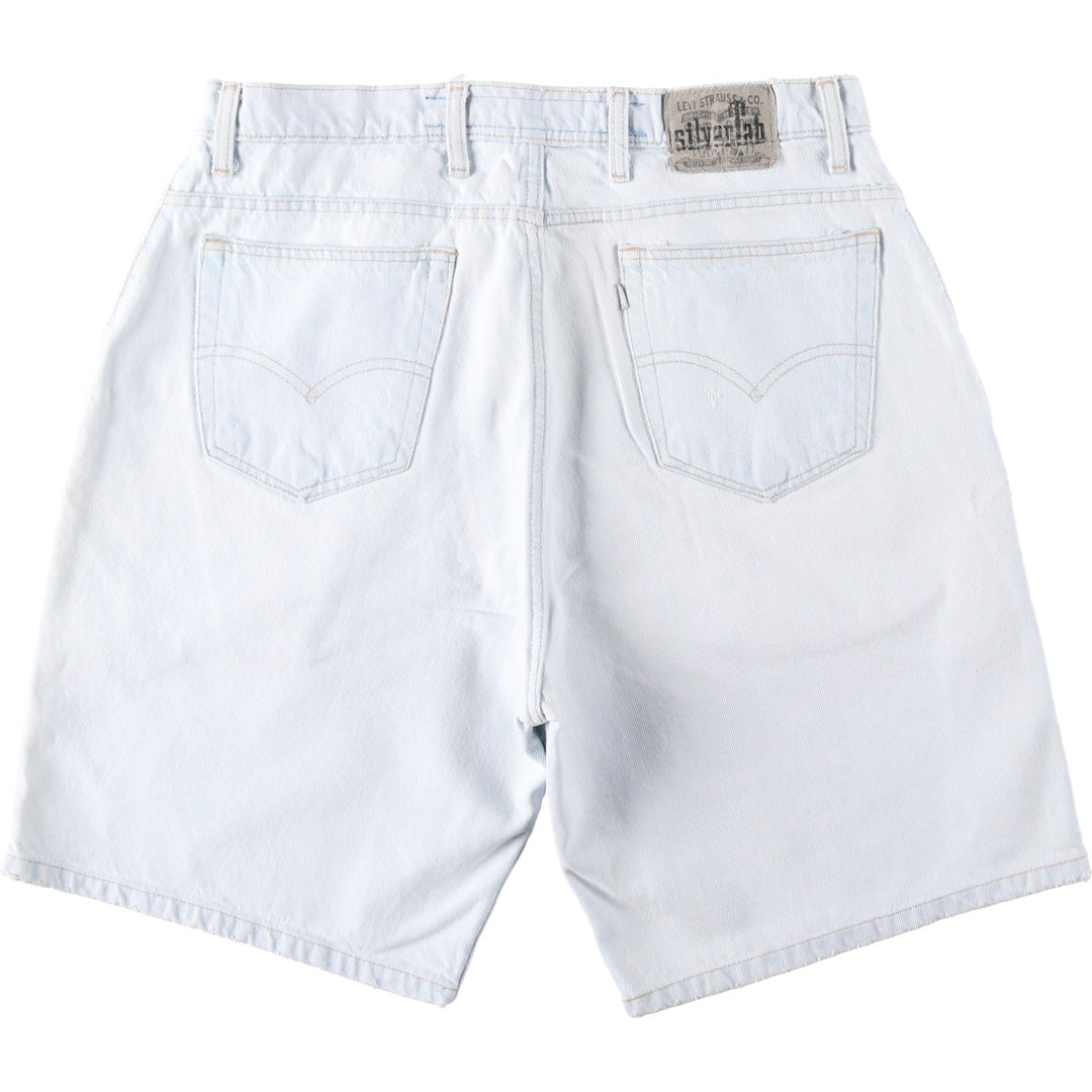 Levi's SILVER TAB Loose Denim Shorts (Men's W35 equivalent) unclear Blue type light blue Vintage Second Hand