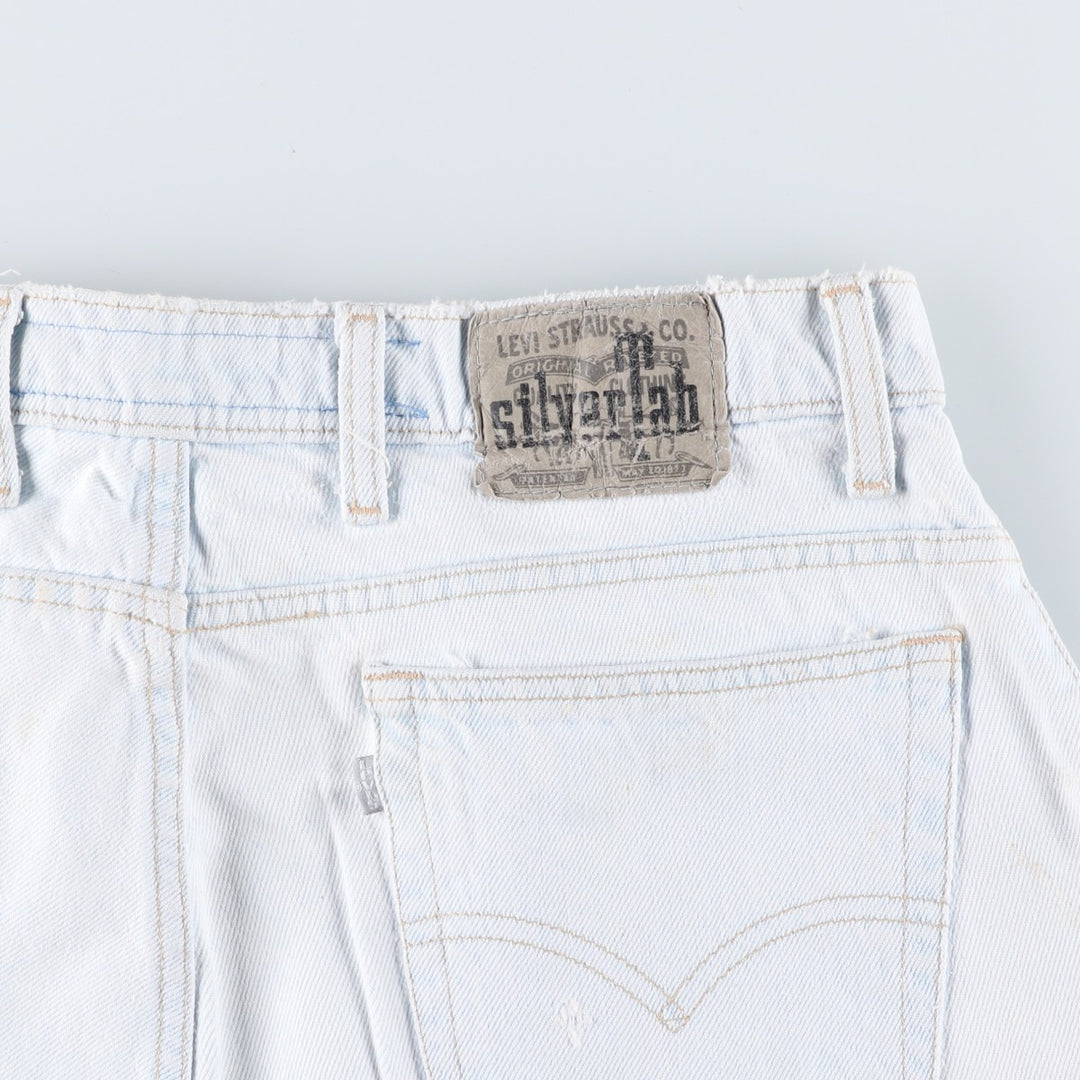 Levi's SILVER TAB Loose Denim Shorts (Men's W35 equivalent) unclear Blue type light blue Vintage Second Hand