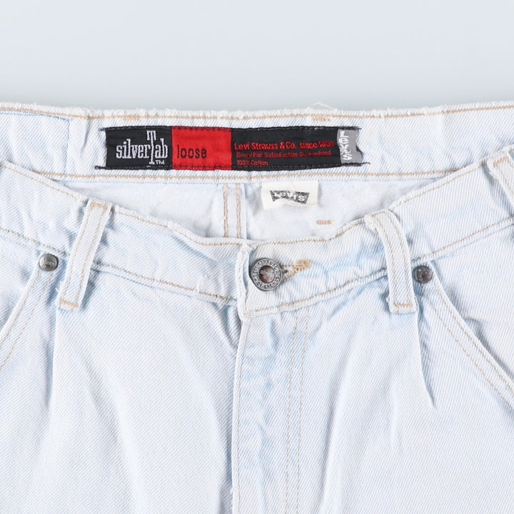 Levi's SILVER TAB Loose Denim Shorts (Men's W35 equivalent) unclear Blue type light blue Vintage Second Hand