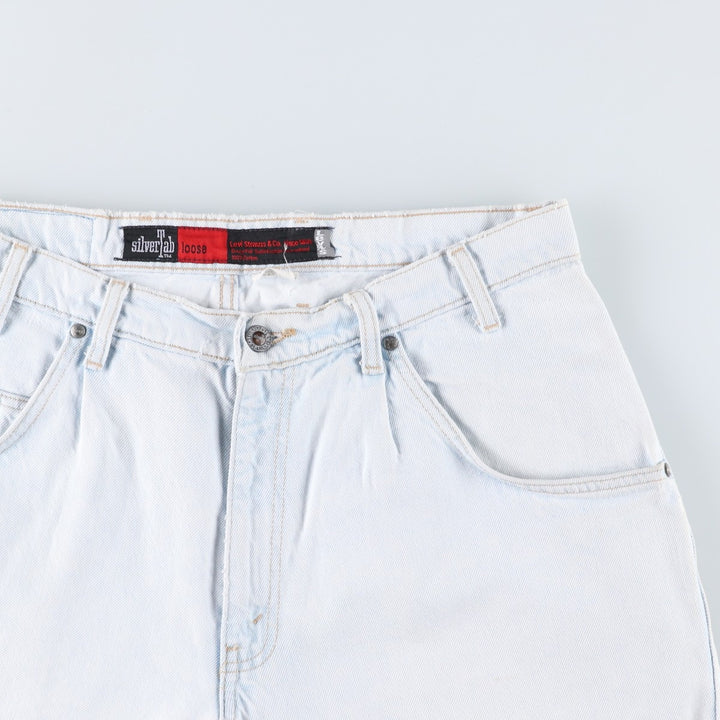 Levi's SILVER TAB Loose Denim Shorts (Men's W35 equivalent) unclear Blue type light blue Vintage Second Hand