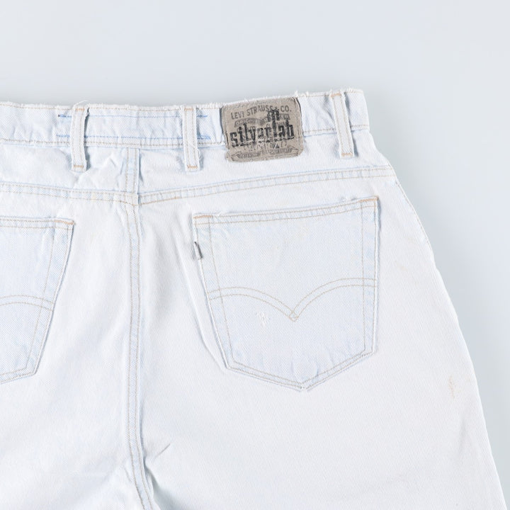 Levi's SILVER TAB Loose Denim Shorts (Men's W35 equivalent) unclear Blue type light blue Vintage Second Hand