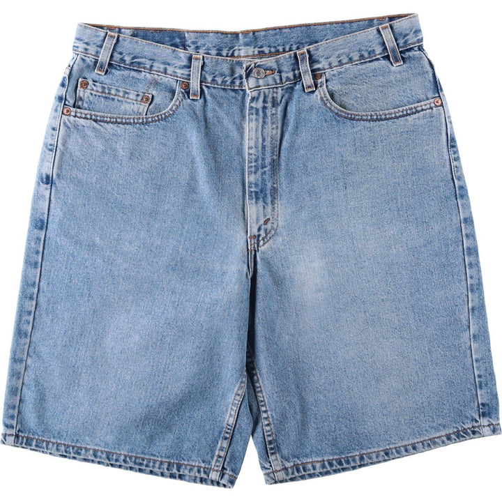 2000'S Levi's 550 Relaxed Fit Denim Shorts, Made in USA, Men's Size W37 (approx.) cotton blue type Vintage Second Hand