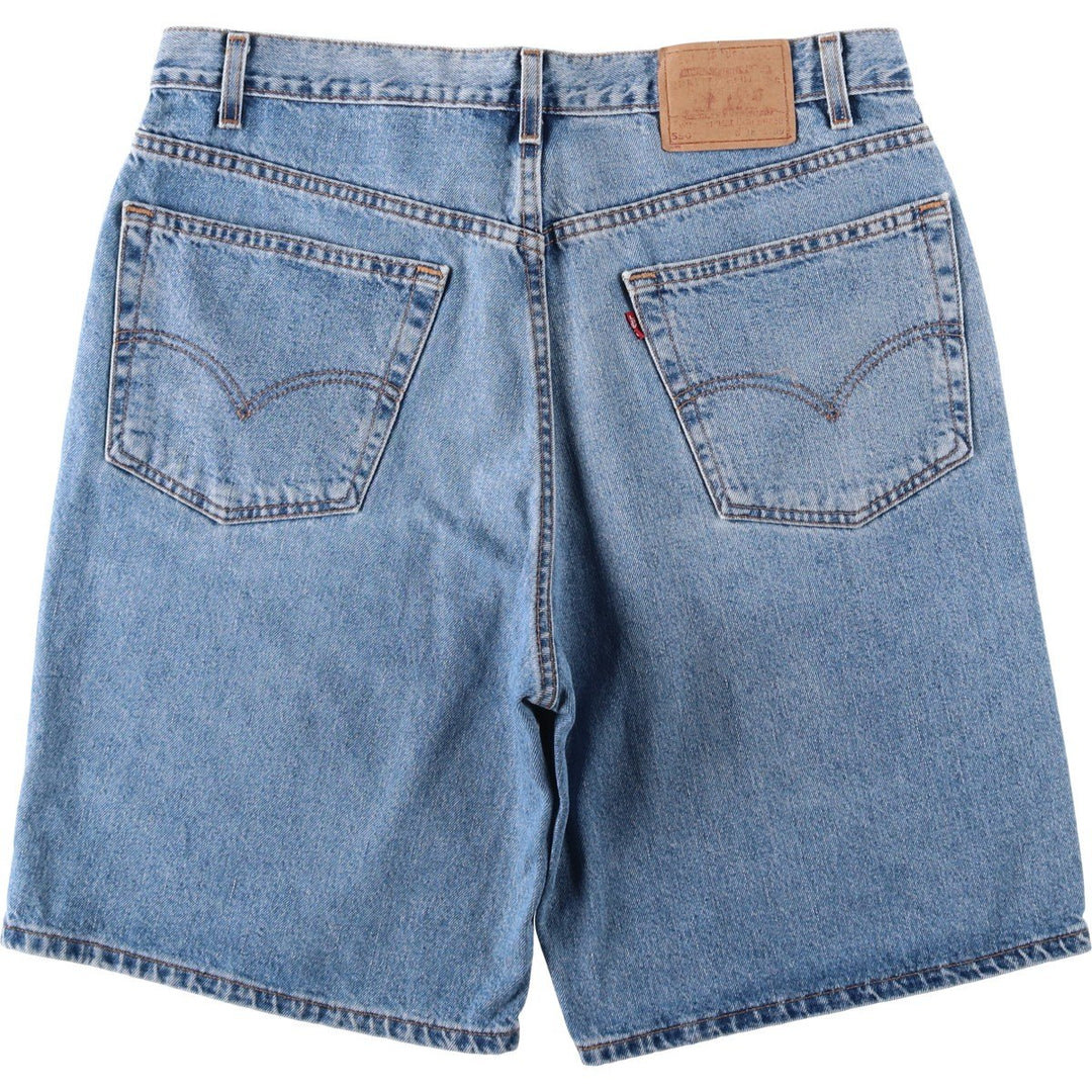 2000'S Levi's 550 Relaxed Fit Denim Shorts, Made in USA, Men's Size W37 (approx.) cotton blue type Vintage Second Hand
