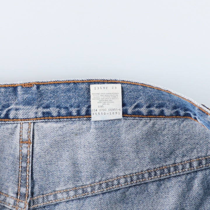 2000'S Levi's 550 Relaxed Fit Denim Shorts, Made in USA, Men's Size W37 (approx.) cotton blue type Vintage Second Hand