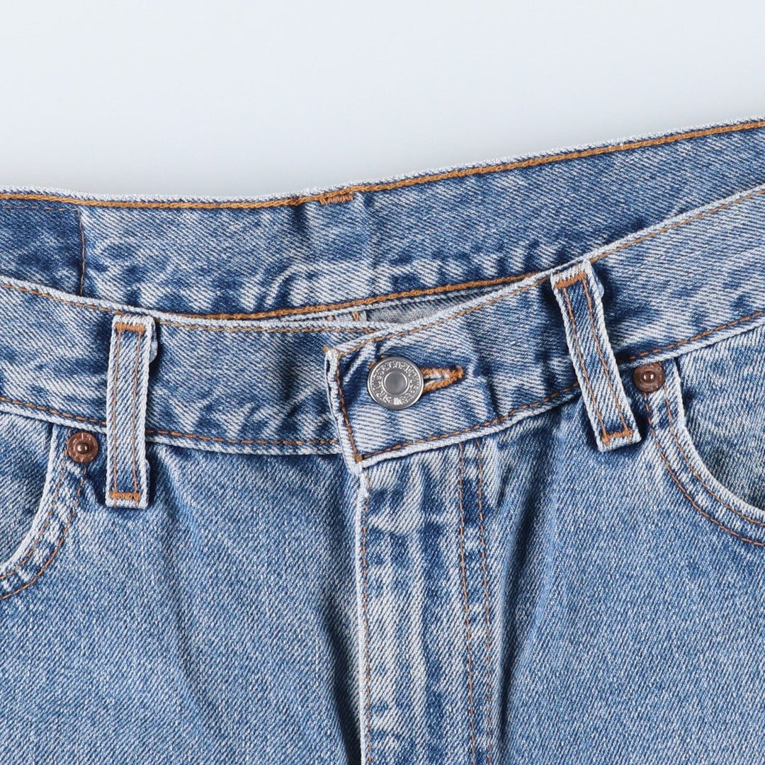 2000'S Levi's 550 Relaxed Fit Denim Shorts, Made in USA, Men's Size W37 (approx.) cotton blue type Vintage Second Hand