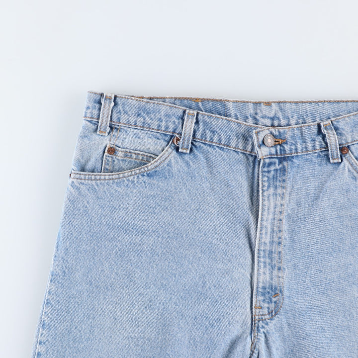 90'S Levi's Orange Tab Denim Shorts, Half Pants, Made in USA, Men's W37 (approx.), Vintage cotton blue type Vintage Second Hand
