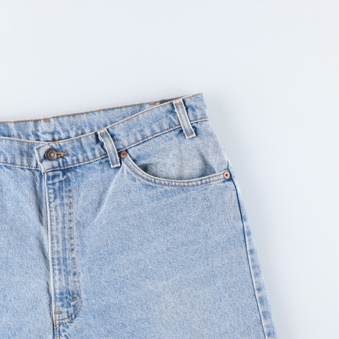 90'S Levi's Orange Tab Denim Shorts, Half Pants, Made in USA, Men's W37 (approx.), Vintage cotton blue type Vintage Second Hand
