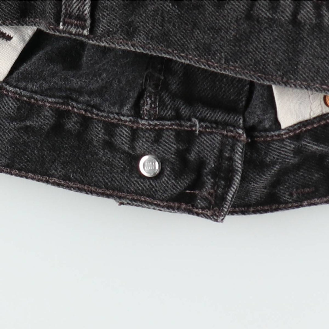 90'S Levi's 550 Relaxed Fit Black Denim Shorts, Made in USA, Men's Size W36 (approx.), Vintage cotton black type Vintage Second Hand