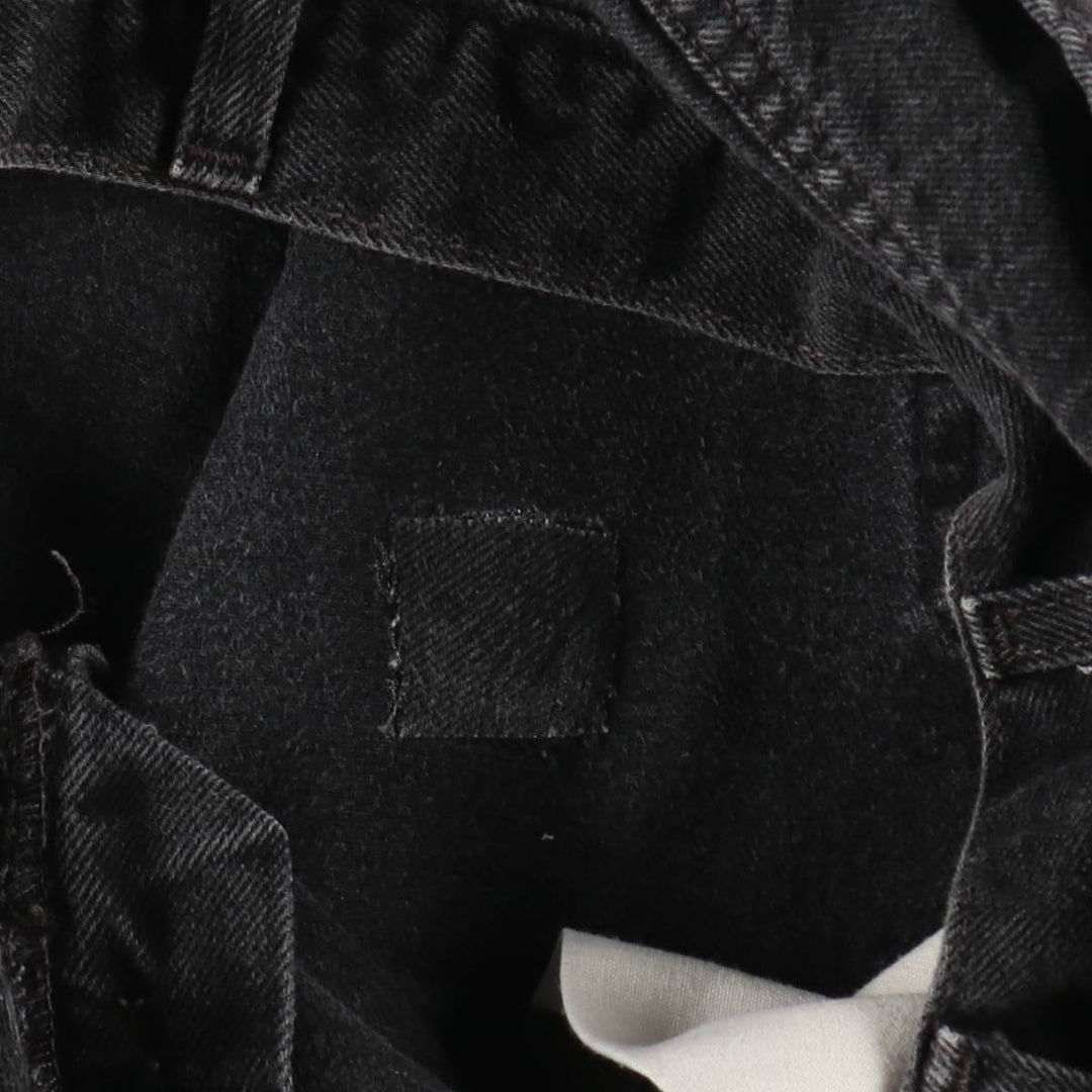 90'S Levi's 550 Relaxed Fit Black Denim Shorts, Made in USA, Men's Size W36 (approx.), Vintage cotton black type Vintage Second Hand