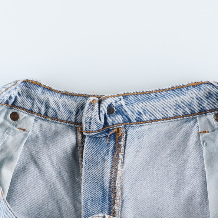 90'S Levi's 560 Loose Fit Denim Shorts, Made in USA, Men's W37 (approx.), Vintage. cotton Blue type light blue Vintage Second Hand