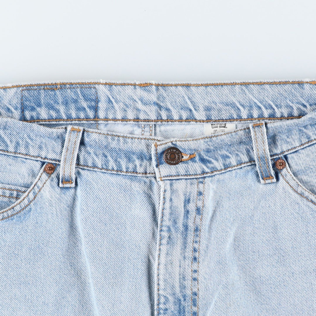 90'S Levi's 560 Loose Fit Denim Shorts, Made in USA, Men's W37 (approx.), Vintage. cotton Blue type light blue Vintage Second Hand