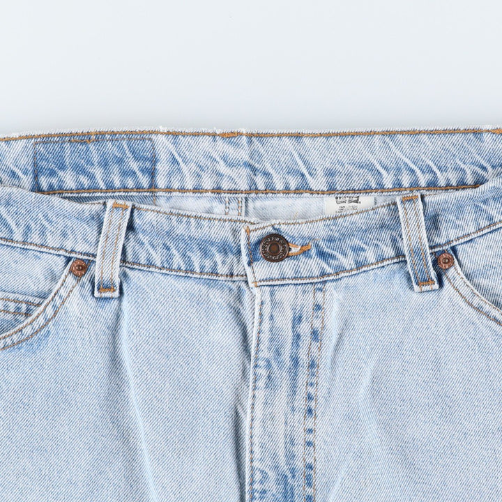 90'S Levi's 560 Loose Fit Denim Shorts, Made in USA, Men's W37 (approx.), Vintage. cotton Blue type light blue Vintage Second Hand