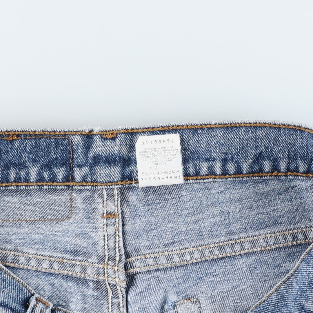 90'S Levi's 550 Denim Shorts, Half Pants, Made in USA, Men's W34 (approx.), Vintage cotton blue type Vintage Second Hand