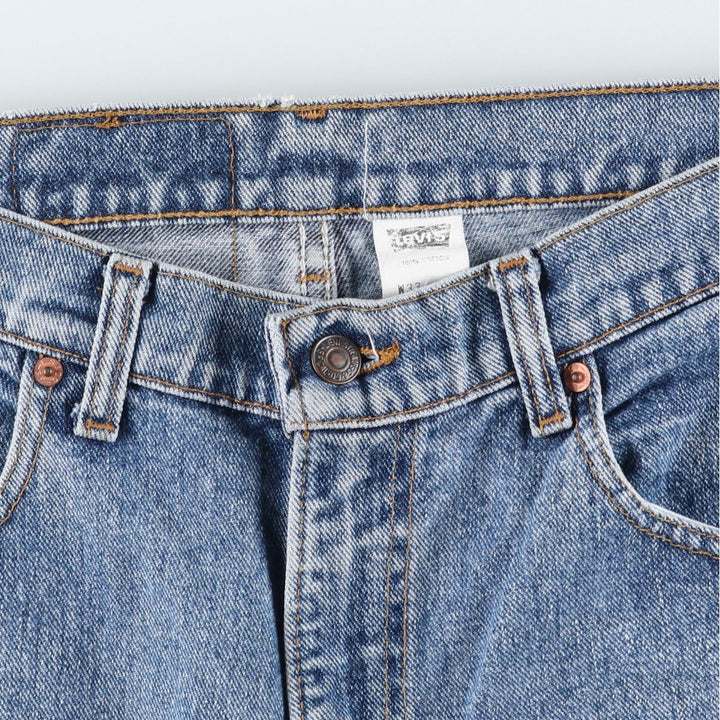 90'S Levi's 550 Denim Shorts, Half Pants, Made in USA, Men's W34 (approx.), Vintage cotton blue type Vintage Second Hand