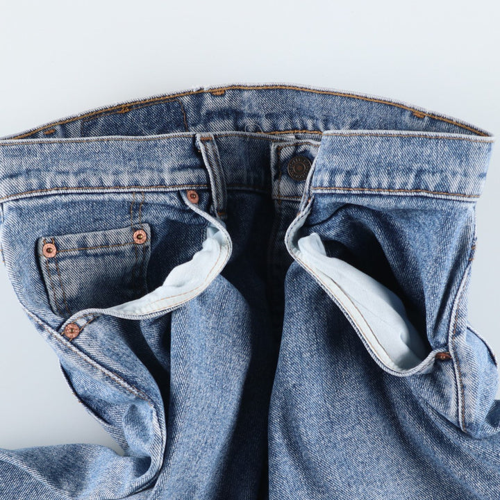 90'S Levi's 550 Denim Shorts, Half Pants, Made in USA, Men's W34 (approx.), Vintage cotton blue type Vintage Second Hand