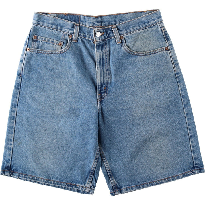 2000'S Levi's 550 Relaxed Fit Denim Shorts, Made in USA, Men's Size W34 (approx.) cotton blue type Vintage Second Hand