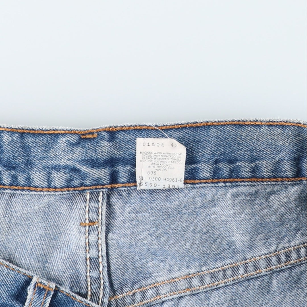 2000'S Levi's 550 Relaxed Fit Denim Shorts, Made in USA, Men's Size W34 (approx.) cotton blue type Vintage Second Hand