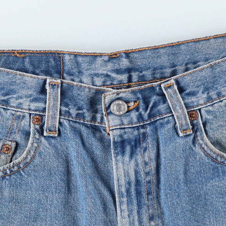 2000'S Levi's 550 Relaxed Fit Denim Shorts, Made in USA, Men's Size W34 (approx.) cotton blue type Vintage Second Hand