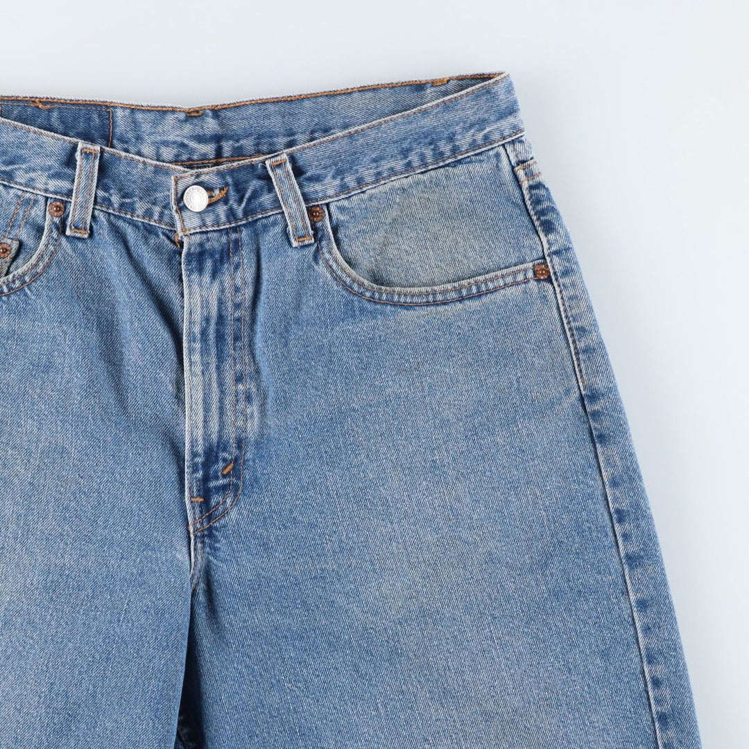 2000'S Levi's 550 Relaxed Fit Denim Shorts, Made in USA, Men's Size W34 (approx.) cotton blue type Vintage Second Hand