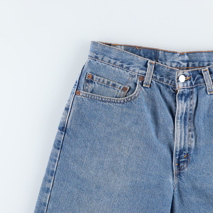 2000'S Levi's 550 Relaxed Fit Denim Shorts, Made in USA, Men's Size W34 (approx.) cotton blue type Vintage Second Hand
