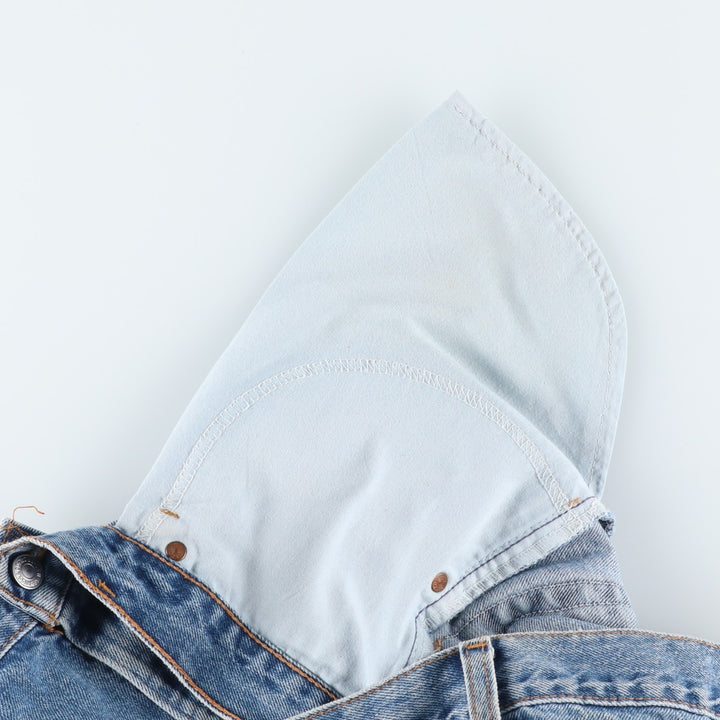 2000'S Levi's 550 Relaxed Fit Denim Shorts, Made in USA, Men's Size W34 (approx.) cotton blue type Vintage Second Hand