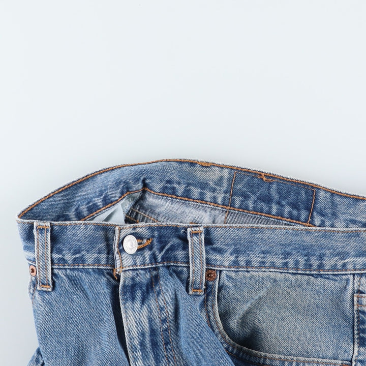 2000'S Levi's 550 Relaxed Fit Denim Shorts, Made in USA, Men's Size W34 (approx.) cotton blue type Vintage Second Hand