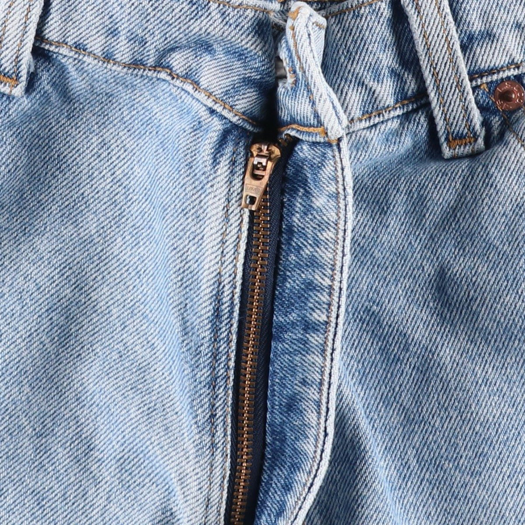 Levi's 550 Relaxed Fit Orange Tab Denim Shorts, Made in USA, Men's Size W36 (approx.), Vintage cotton Blue type light blue Vintage Second Hand
