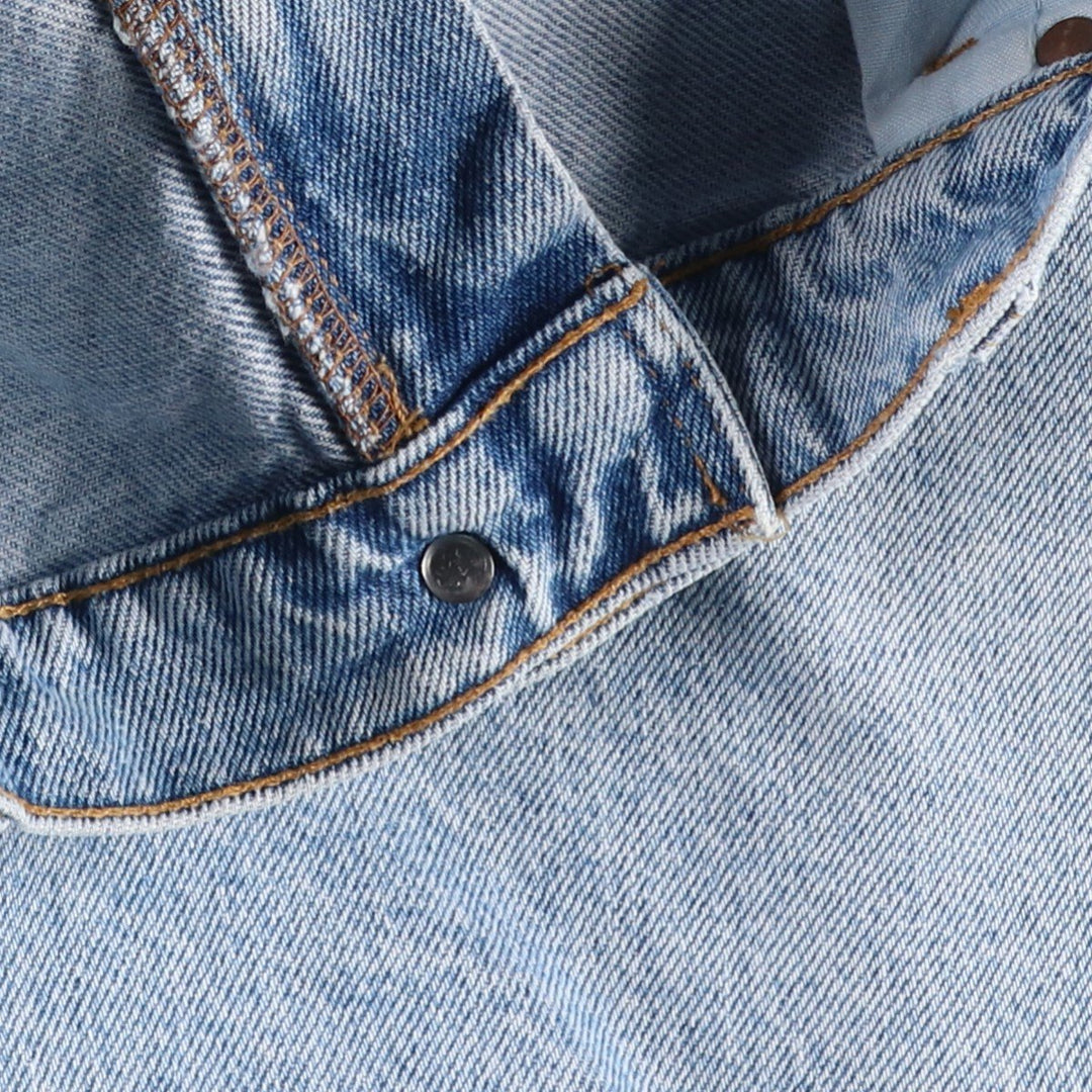 Levi's 550 Relaxed Fit Orange Tab Denim Shorts, Made in USA, Men's Size W36 (approx.), Vintage cotton Blue type light blue Vintage Second Hand