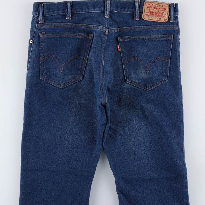 Levi's 517 Boot Cut Denim Pants, Men's, Size 36 cotton blue type Vintage Second Hand