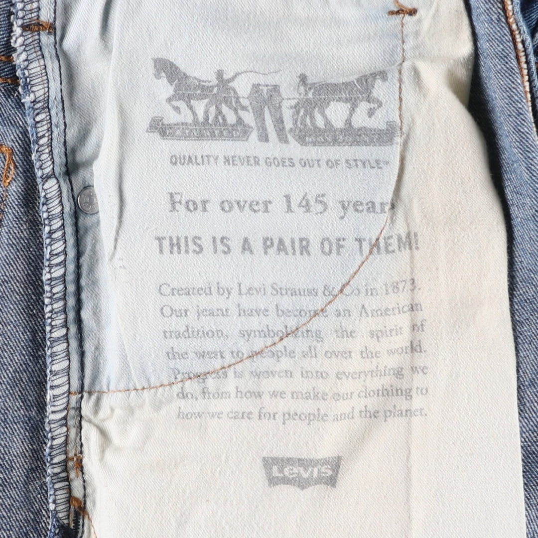 Levi's 517 Bootcut Denim Pants, Men's, Size W30 cotton blue type Vintage Second Hand