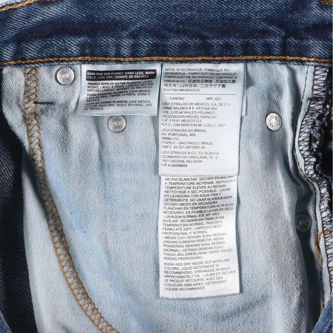 Levi's 517 Bootcut Denim Pants for Men, W32 equivalent cotton blue type Vintage Second Hand