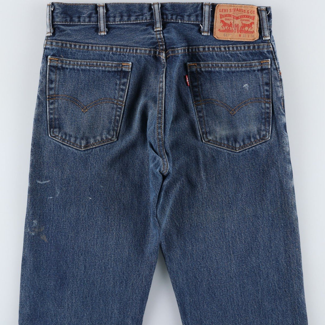 Levi's 517 Bootcut Denim Pants for Men, W32 equivalent cotton blue type Vintage Second Hand