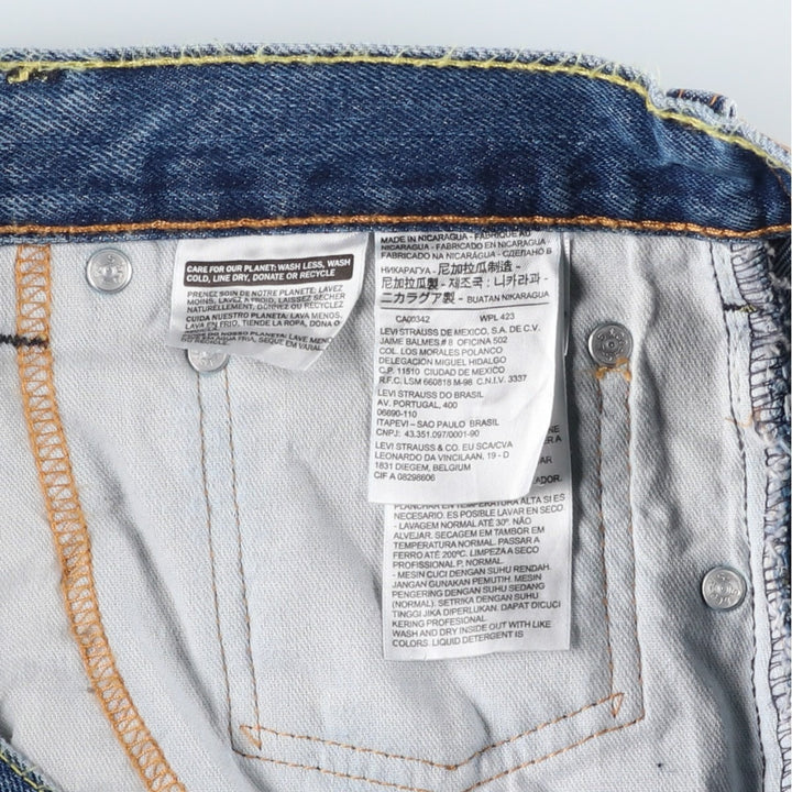 Levi's 517 Bootcut Denim Pants, Men's Size 37 cotton blue type Vintage Second Hand