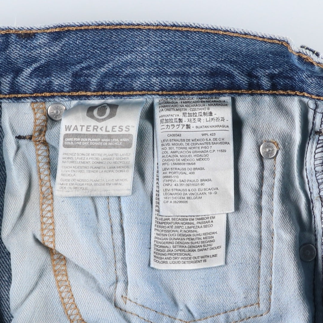Levi's 517 Bootcut Denim Pants for Men, Size W34 cotton blue type Vintage Second Hand