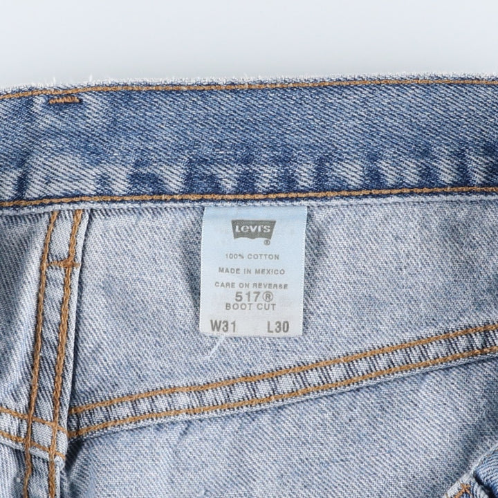 Levi's 517 BOOT CUT Bootcut denim pants for men, equivalent to w30 cotton blue type Vintage Second Hand