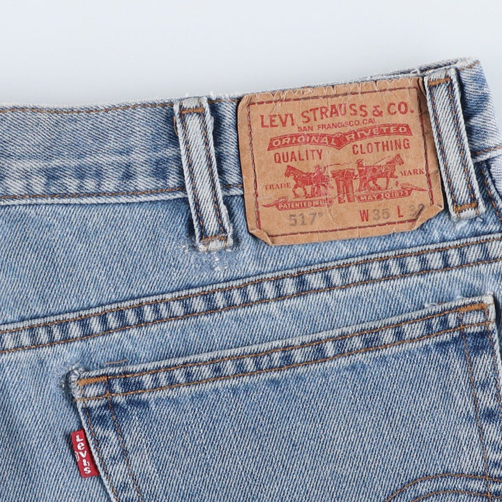 Levi's 517 BOOT CUT Bootcut denim pants for men, size w37 unclear blue type Vintage Second Hand