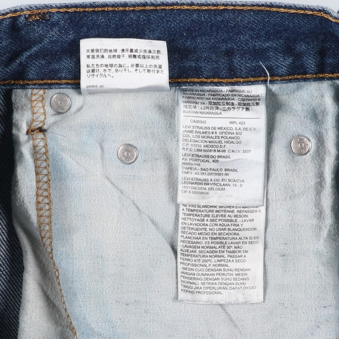 Levi's 517 Bootcut Denim Pants, Men's Size 37 cotton blue type Vintage Second Hand