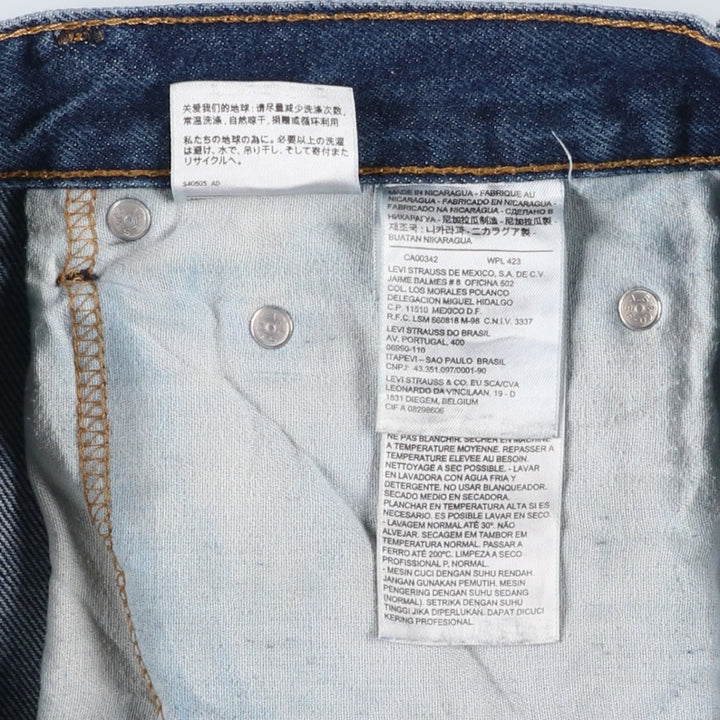 Levi's 517 Bootcut Denim Pants, Men's Size 37 cotton blue type Vintage Second Hand