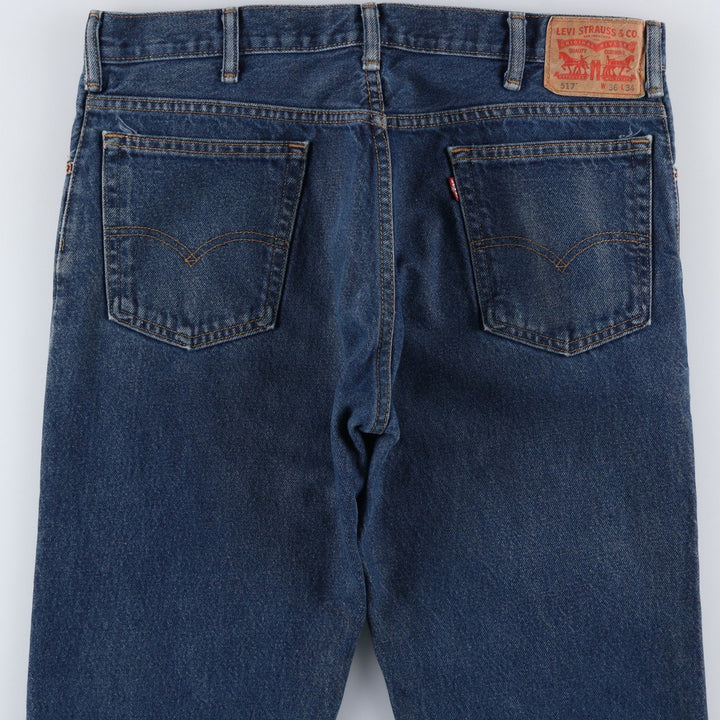 Levi's 517 Bootcut Denim Pants, Men's Size 37 cotton blue type Vintage Second Hand